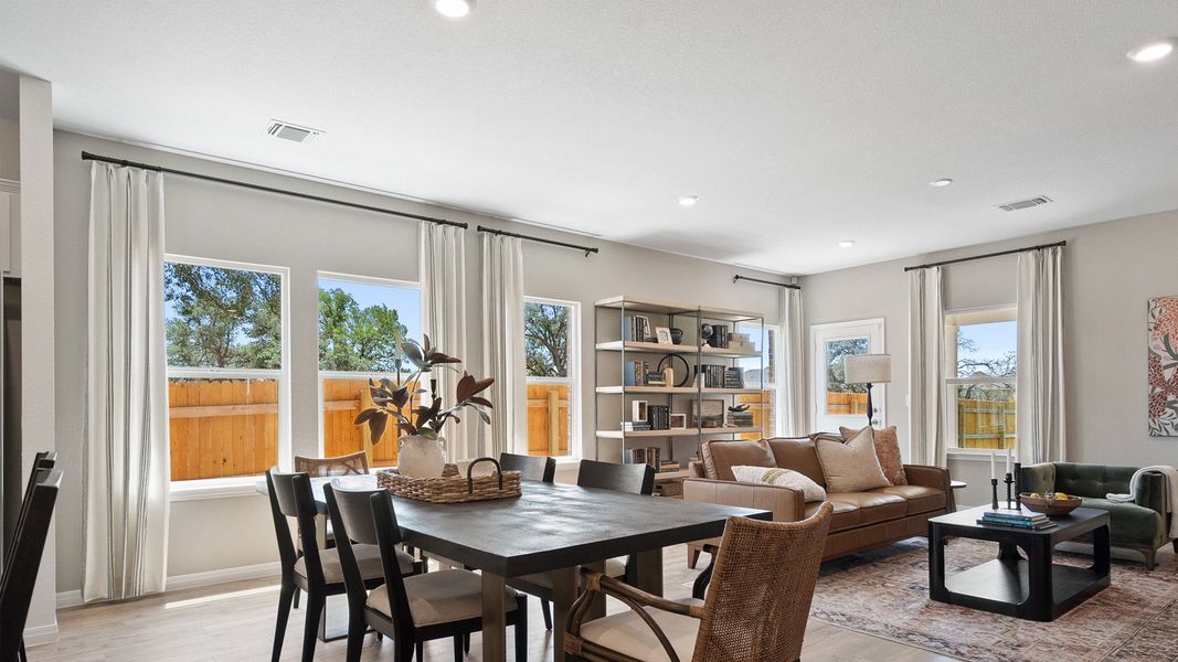 Furnished interior in a model home at Rosenbusch Ranch in Leander (Image 63).