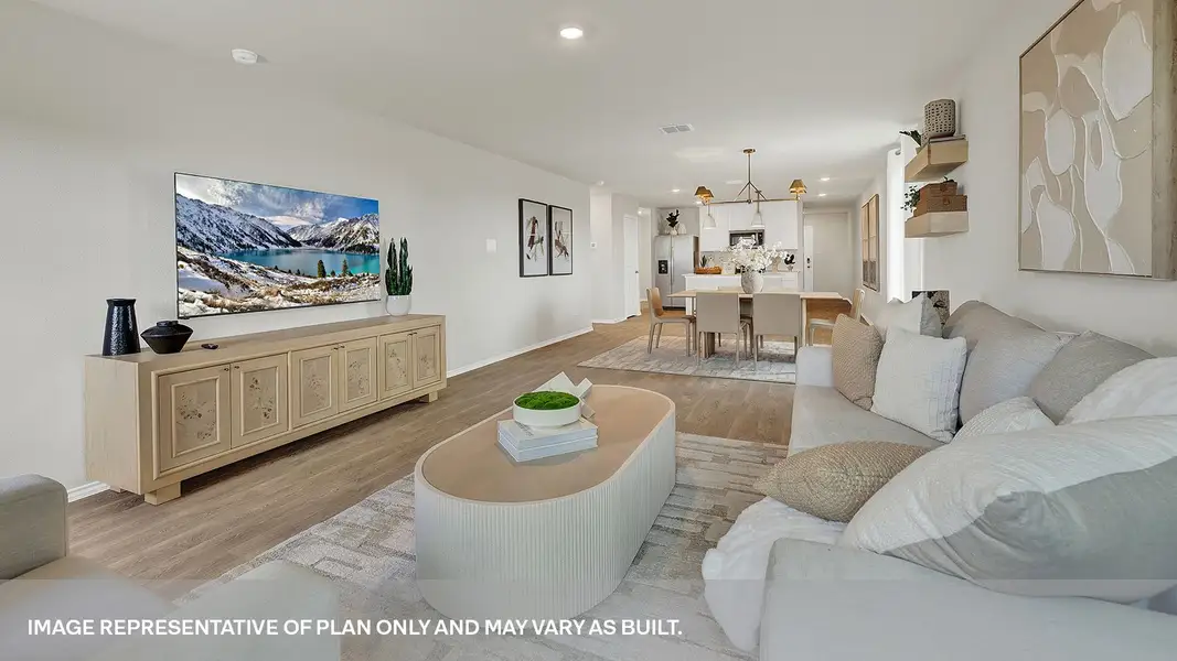 Furnished interior in a model home at Lantana in Lockhart (Image 17).