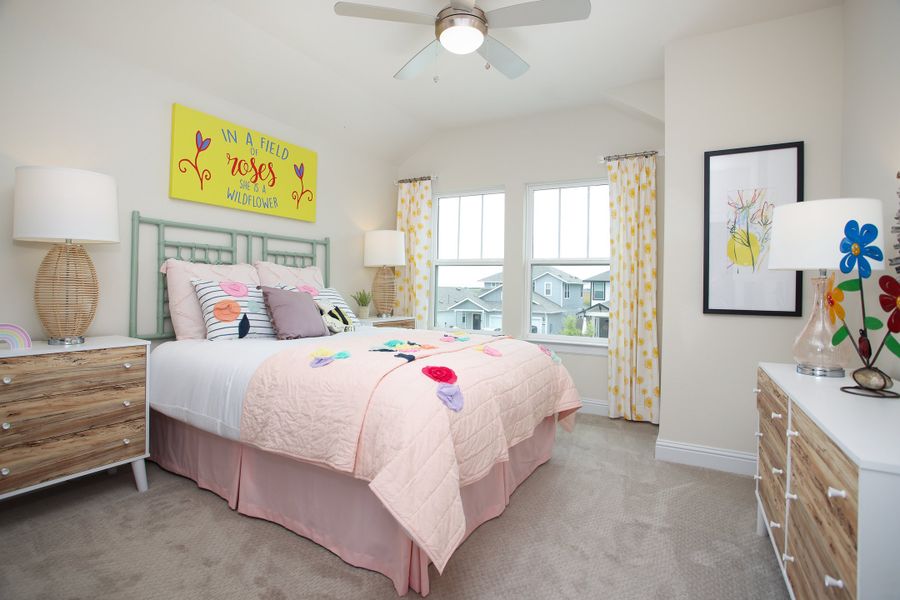 Furnished interior in a model home at Hymeadow in Maxwell (Image 27).