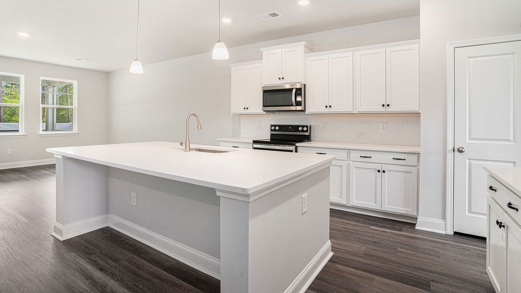 Furnished interior in a model home at Spring View Landing in Loris (Image 5).