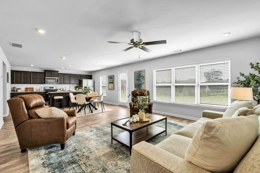 Furnished interior in a model home at The Reserve at Chapel Hill Phase II in Douglasville (Image 19).