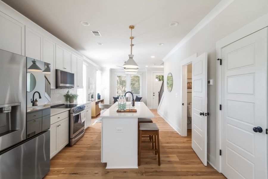 Furnished interior in a model home at Hawthorne Summit in Greenville (Image 6).