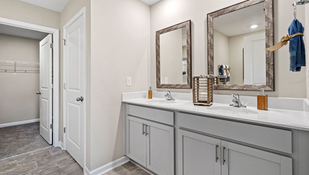 Furnished interior in a model home at Chestnut Ridge in Greenville (Image 23).