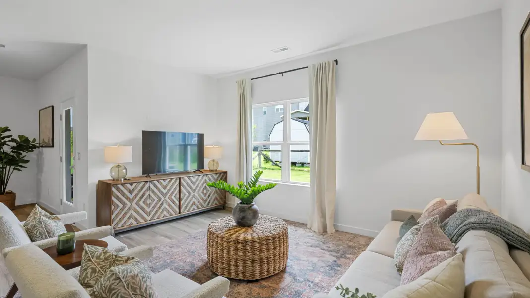 Furnished interior in a model home at The Hideaway at Edgestone in Ooltewah (Image 19).