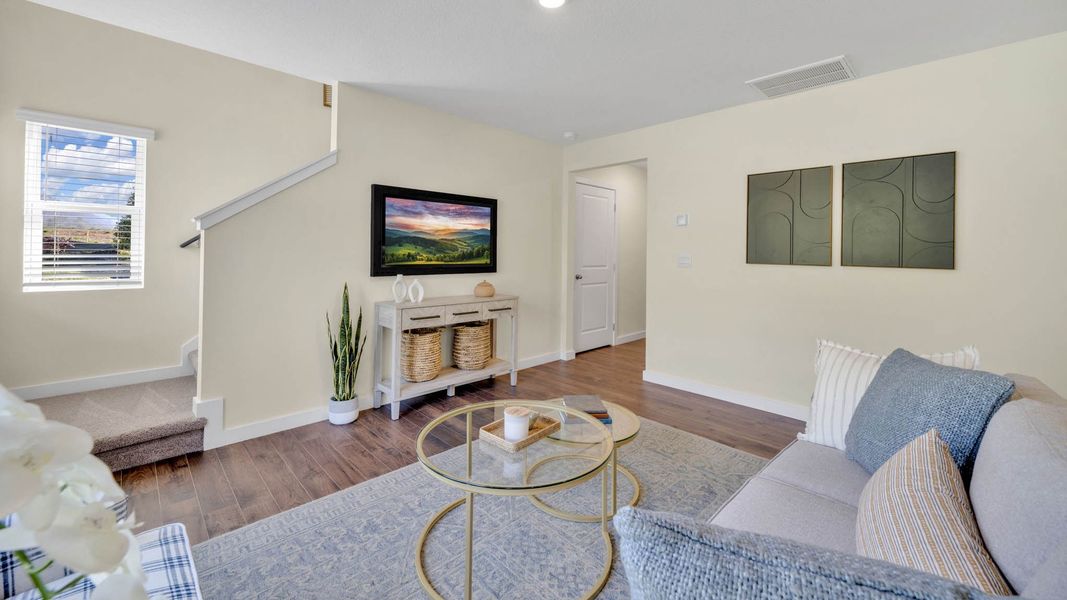 Furnished interior in a model home at Emory Creek in Harriman (Image 11).