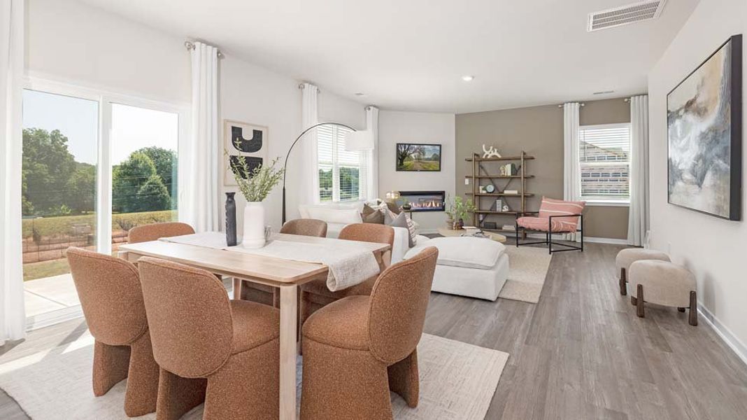 Furnished interior in a model home at Bristol Terrace in Statesville (Image 7).