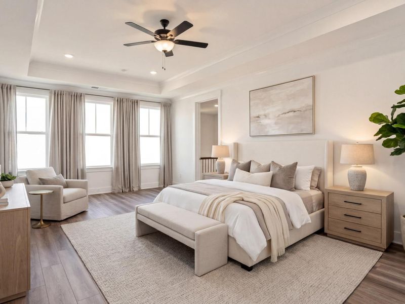 Furnished interior in a model home at Shelton Square in Murfreesboro (Image 7).