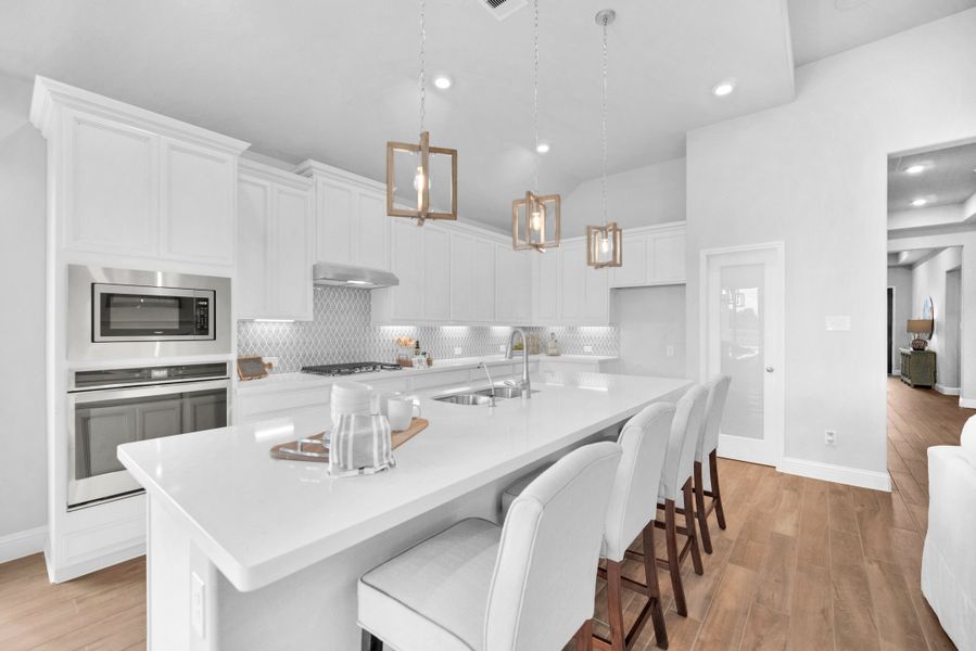 Furnished interior in a model home at Mavera: Heritage Collection in Conroe (Image 6).