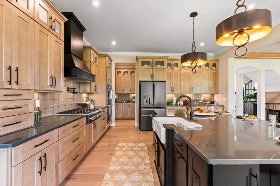 Furnished interior in a model home at The Meadows at Majors Drive in Cumming (Image 26).
