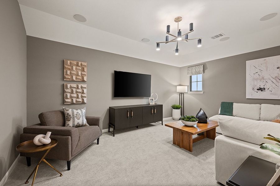Furnished interior in a model home at Timberbrook in Justin (Image 11). Furnished interior in a model home at Timberbrook in Justin (Image 11).