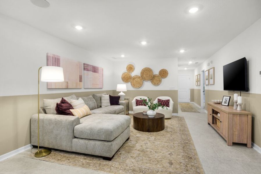 Furnished interior in a model home at Cochran Commons in Milton (Image 15).