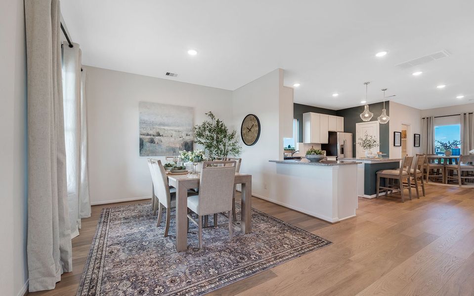 Furnished interior in a model home at Austin Point in Richmond (Image 6). Furnished interior in a model home at Austin Point in Richmond (Image 6).