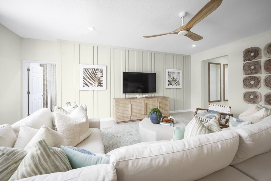 Furnished interior in a model home at Hodges Reserve in Howey-in-the-Hills (Image 8).