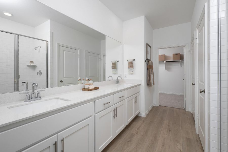 Furnished interior in a model home at Brookshire at Legacy Hills-60s in Celina (Image 8).