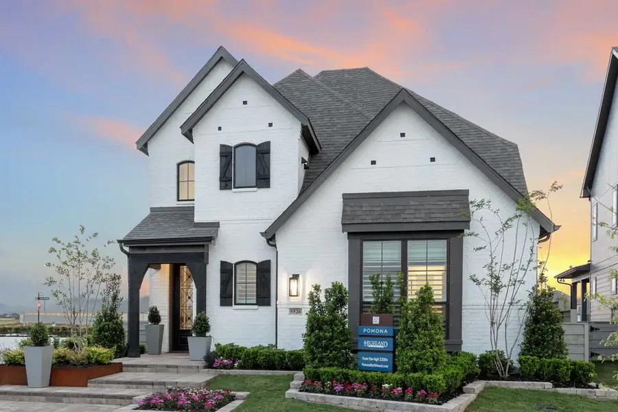 Front exterior of a home in the Pomona: 40ft. lots community, located in Manvel, TX (Image 4).