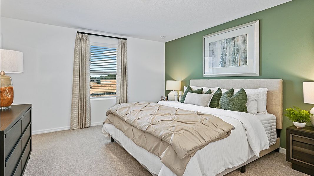 Furnished interior in a model home at Waterstone Townhomes in Groveland (Image 4).