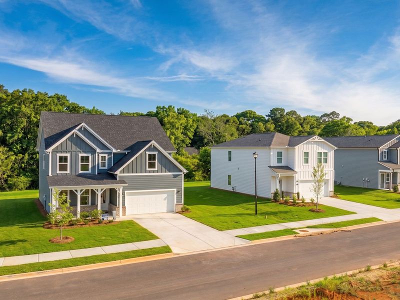 Front exterior of a home in the Cedar Farms community, located in Winder, GA (Image 2). Front exterior of a home in the Cedar Farms community, located in Winder, GA (Image 2).