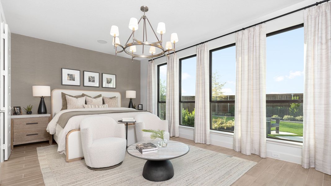 Furnished interior in a model home at Cambridge Crossing 50' in Celina (Image 8). Furnished interior in a model home at Cambridge Crossing 50' in Celina (Image 8).