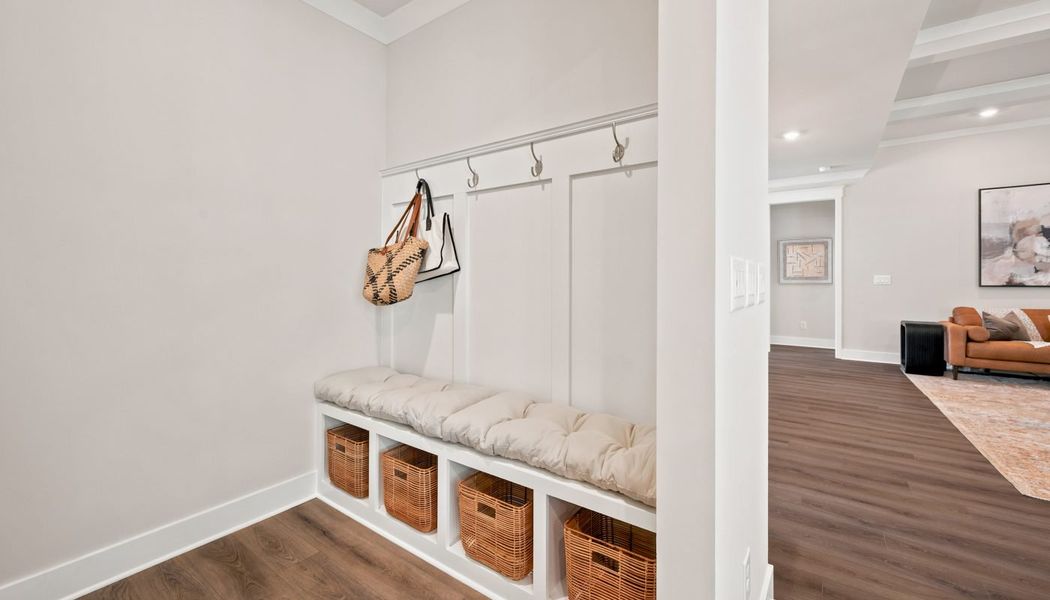 Furnished interior in a model home at Fowler Farms in Auburn (Image 124).