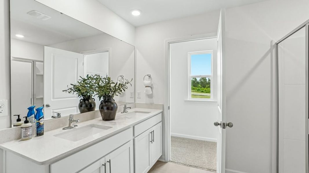 Furnished interior in a model home at Martin Farms in Aberdeen (Image 18).