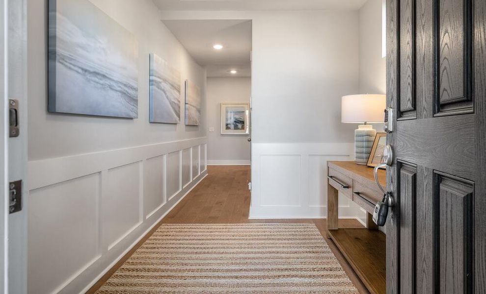 Furnished interior in a model home at New Riverside Village in Bluffton (Image 8).