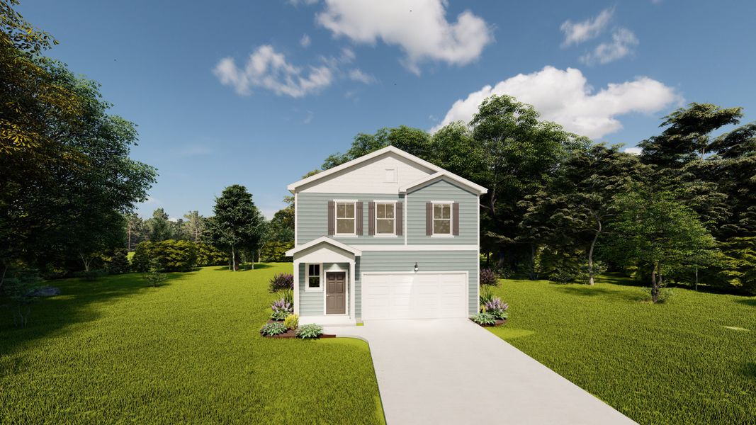Front exterior of a home in the Declaration Homes community, located in Grovetown, GA (Image 11).