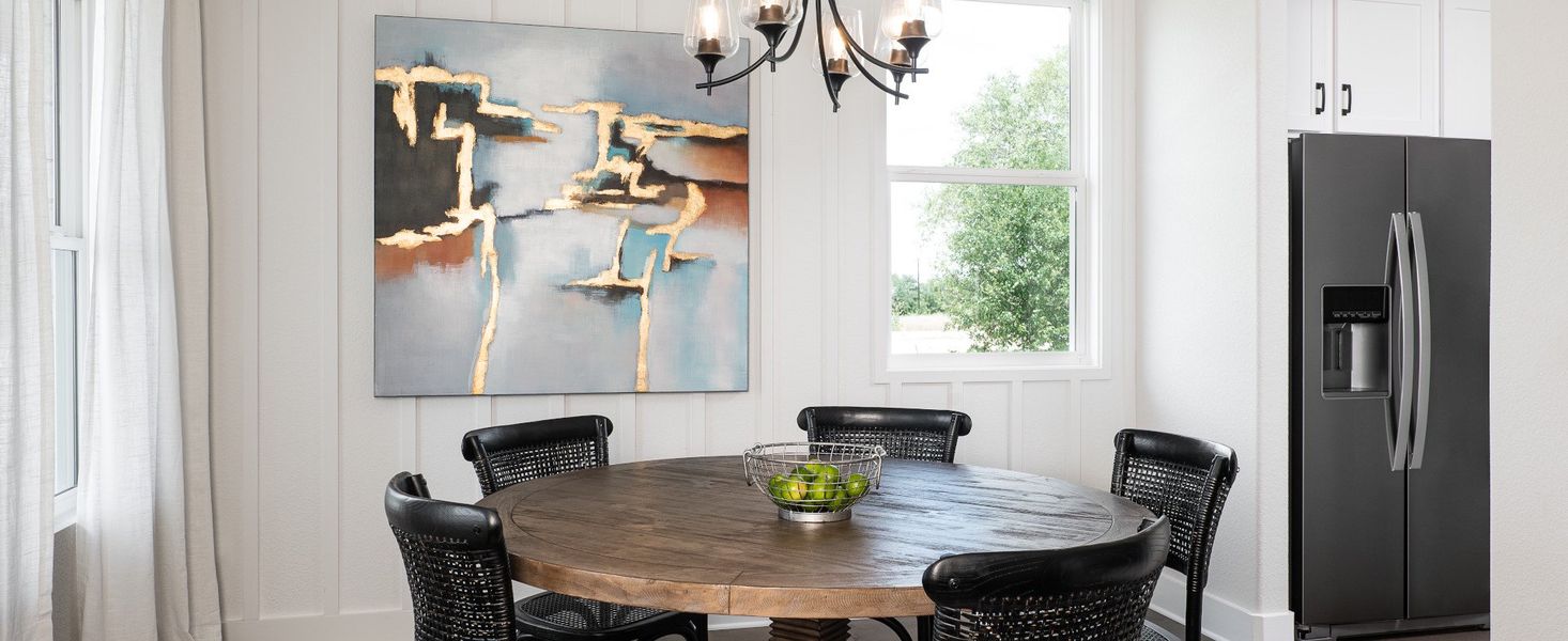 Furnished interior in a model home at The Cottages at Lariat in Liberty Hill (Image 16). Furnished interior in a model home at The Cottages at Lariat in Liberty Hill (Image 16).