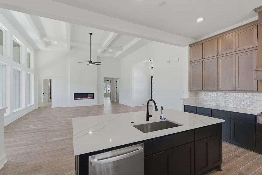 Furnished interior in a model home at Grand Lakes Estates in Montgomery (Image 11).