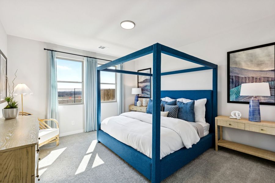 Primary Suite in a Nicholson Ranch Magnolia Model Home in Lavon TX by Trophy Signature Homes