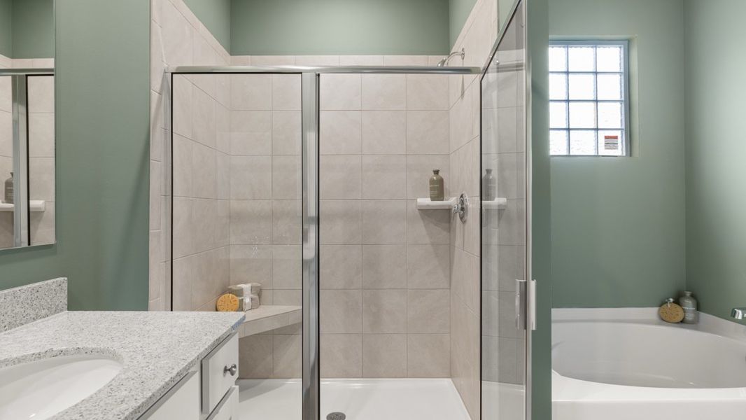 Furnished interior in a model home at Fairway 17 at Mirror Lake in Villa Rica (Image 35).