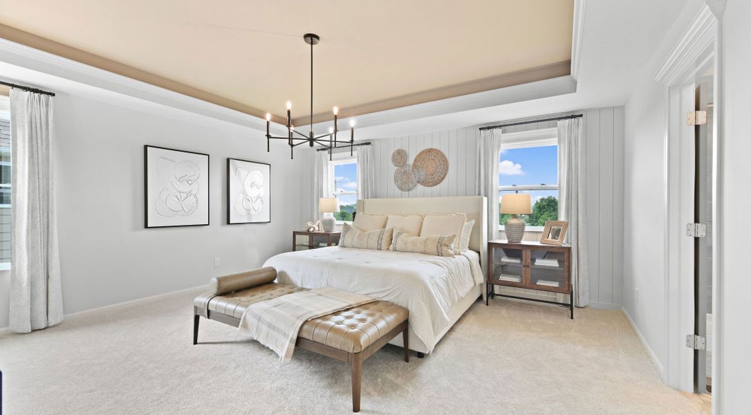 Furnished interior in a model home at Egrets Landing in Merritt Island (Image 6).