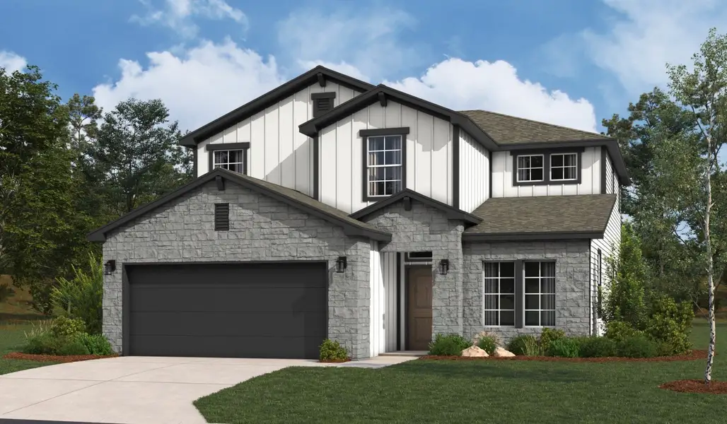 Front exterior of a home in the Veranda Signature community, located in San Antonio, TX (Image 16).