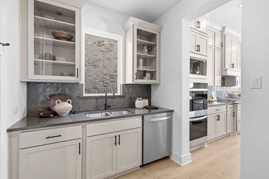 Furnished interior in a model home at Chaparral Park in Oak Point (Image 34).