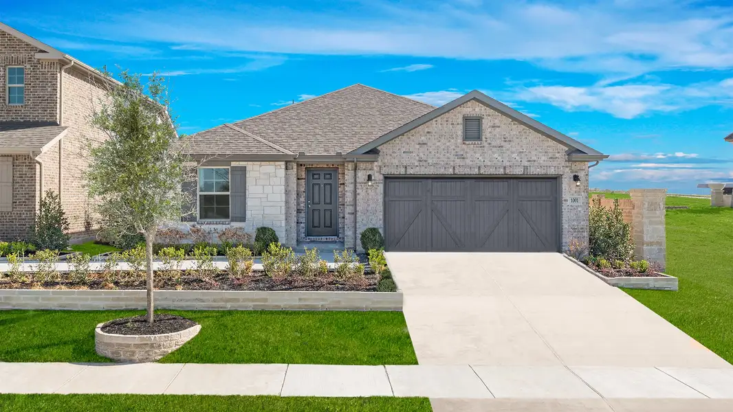 Front exterior of a home in the Chalk Hill community, located in Celina, TX (Image 2).