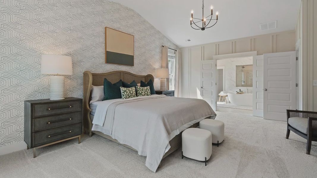 Furnished interior in a model home at Saddleridge in Senoia (Image 3). Furnished interior in a model home at Saddleridge in Senoia (Image 3).