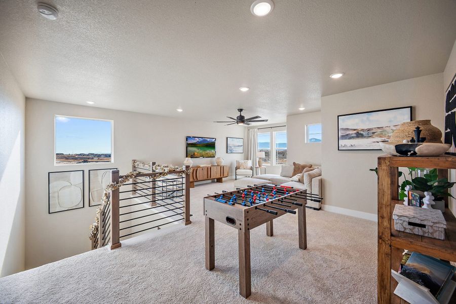 Furnished interior in a model home at Aspen Meadows-4 in Colorado Springs (Image 20).