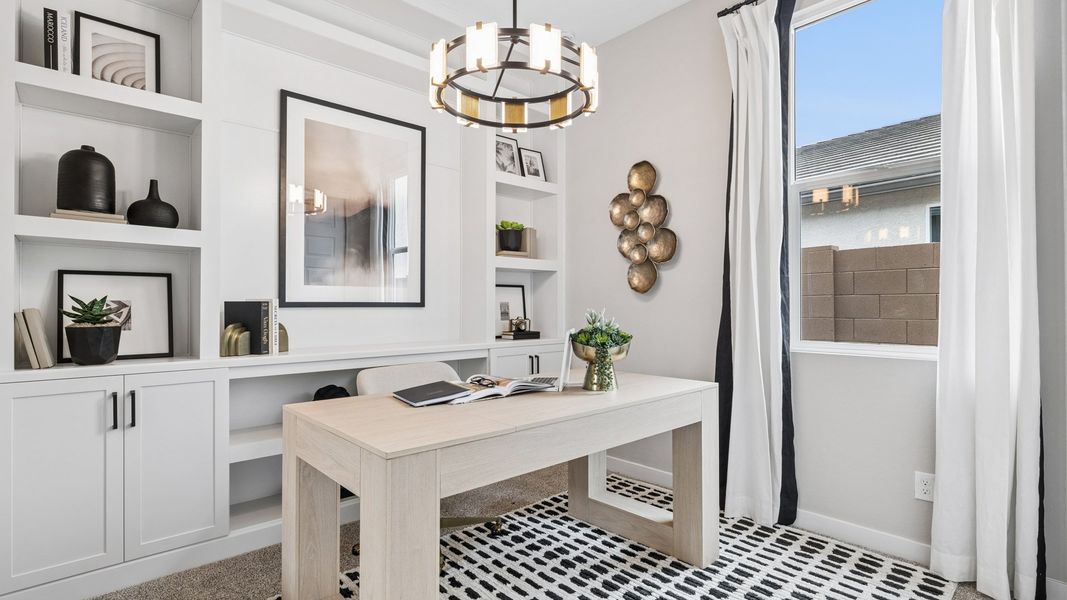 Furnished interior in a model home at Upper Canyon in Phoenix (Image 37).