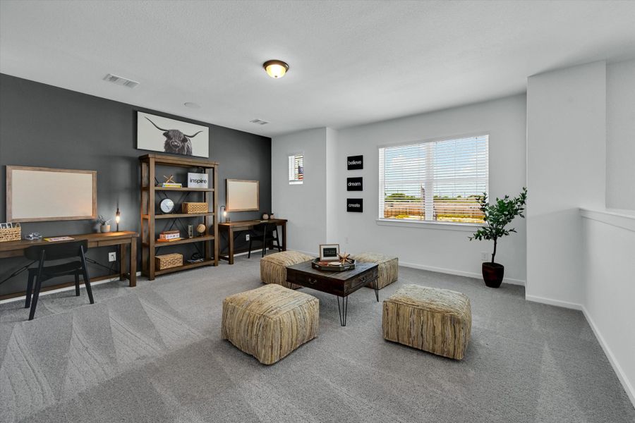 Furnished interior in a model home at La Segarra 40' in Brookshire (Image 38). Furnished interior in a model home at La Segarra 40' in Brookshire (Image 38).