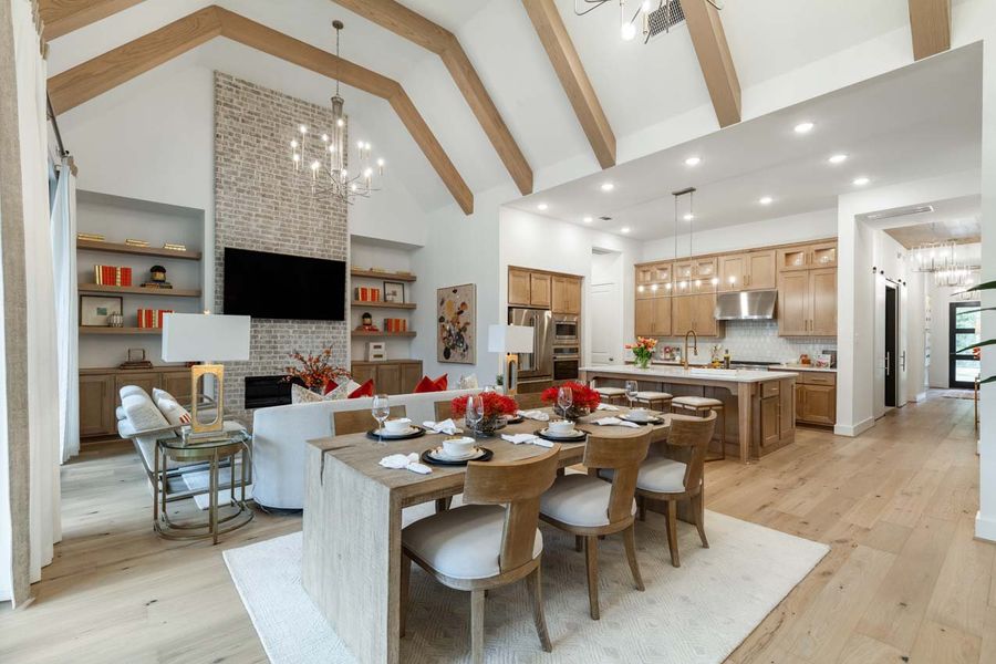 Furnished interior in a model home at The George in Richmond (Image 12).