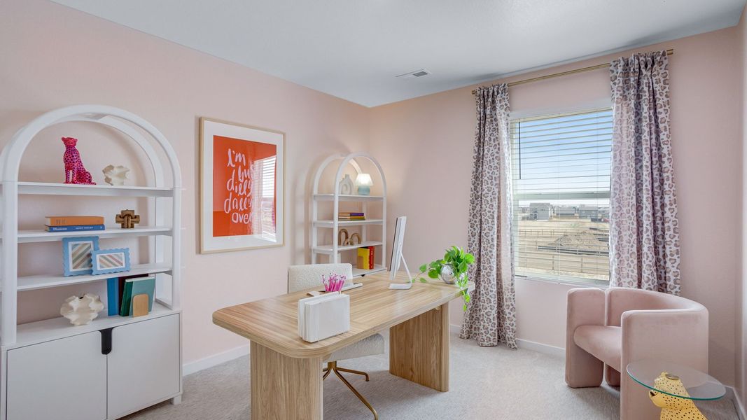 Furnished interior in a model home at Granary in Johnstown (Image 14).