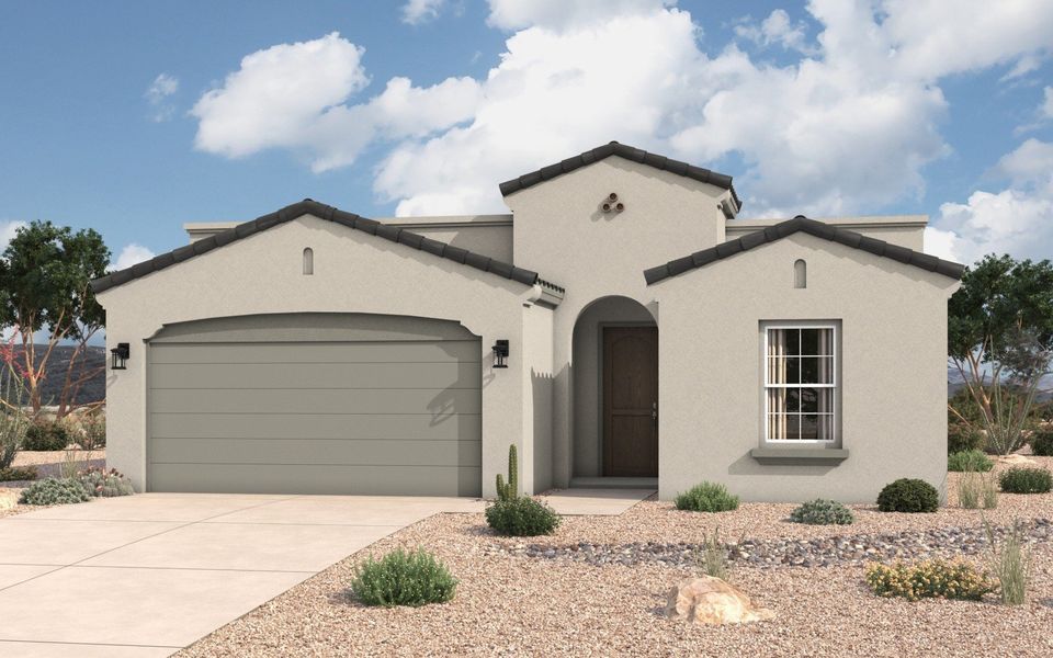 Front exterior of a home in the Verdancia community, located in El Paso, TX (Image 5).