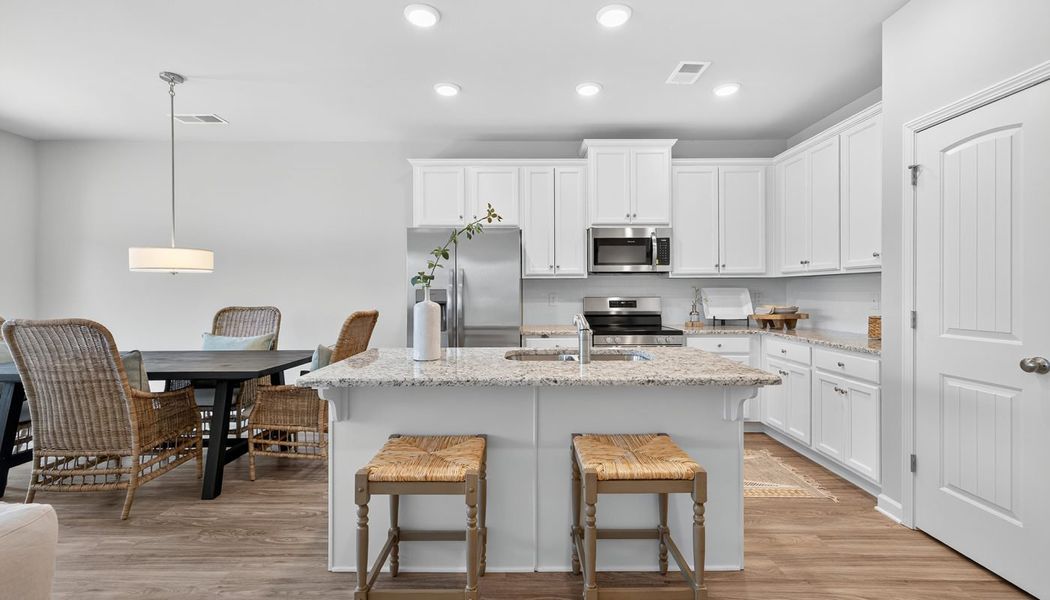 Furnished interior in a model home at The Reserve at Clocktower in Douglasville (Image 12).