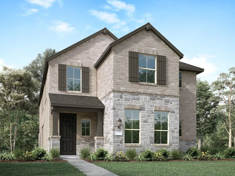 Front exterior of a home in the Mantua Point: 40ft. lots community, located in Van Alstyne, TX (Image 18).