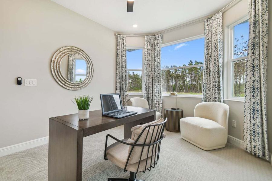 Furnished interior in a model home at Myers Estates in Seffner (Image 5). Furnished interior in a model home at Myers Estates in Seffner (Image 5).