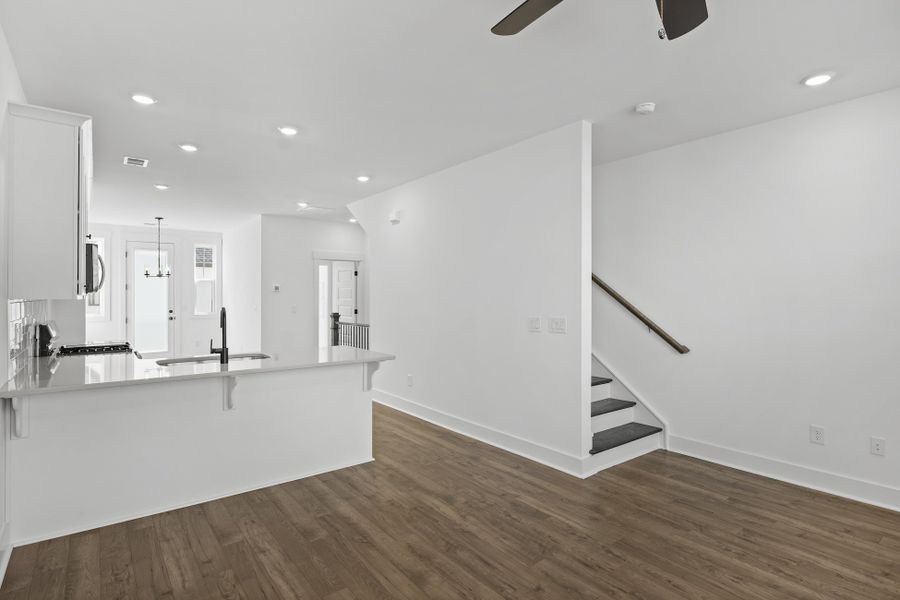 Furnished interior in a model home at Renaissance Place in Greenville (Image 6).