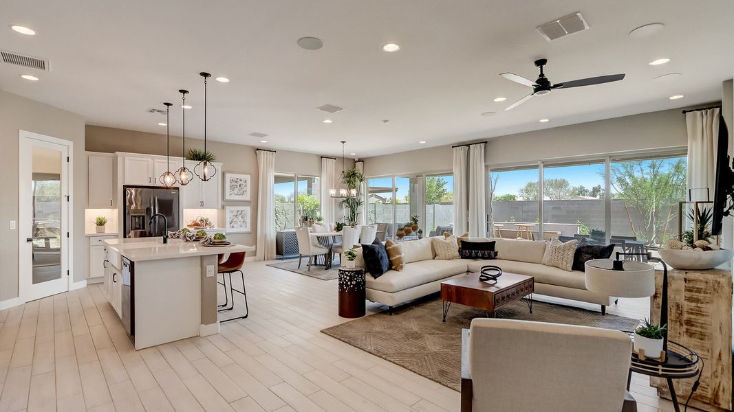 Furnished interior in a model home at Sycamore Farms in Surprise (Image 7).