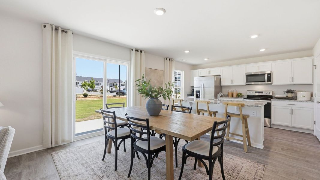 Furnished interior in a model home at Carter Ridge in Greenville (Image 17).