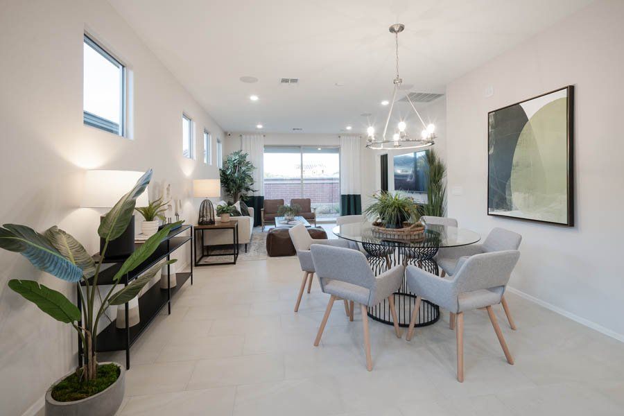 Furnished interior in a model home at Beacon Hill at Marley Park in Surprise (Image 32).