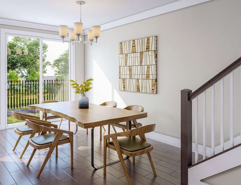 Furnished interior in a model home at Chatham Park in Pittsboro (Image 8).