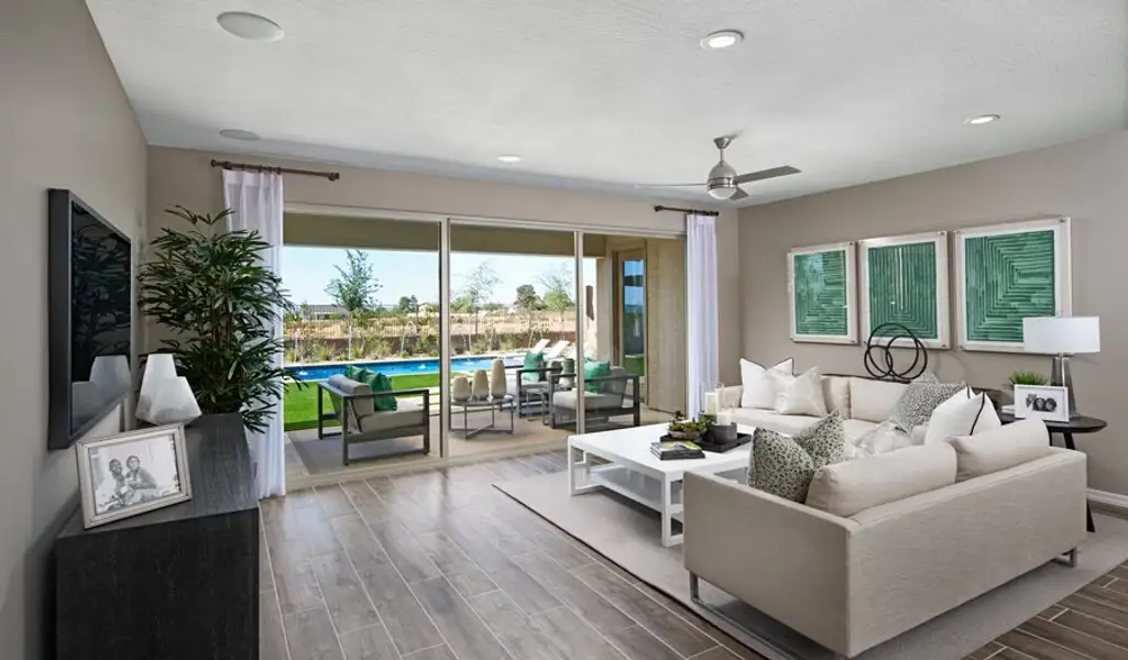 Furnished interior in a model home at Saguaro Reserve in Marana (Image 3). Furnished interior in a model home at Saguaro Reserve in Marana (Image 3).